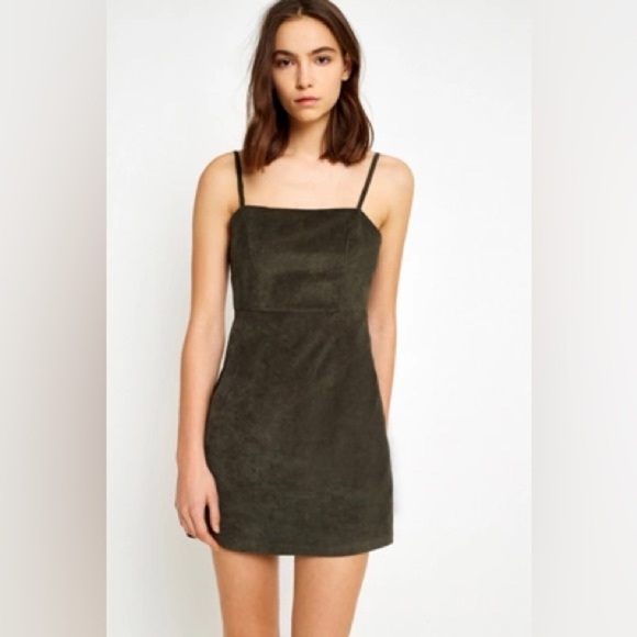 NWT Pacsun Elegant Olive Green Corduroy   Dress size Small - Picture 1 of 12